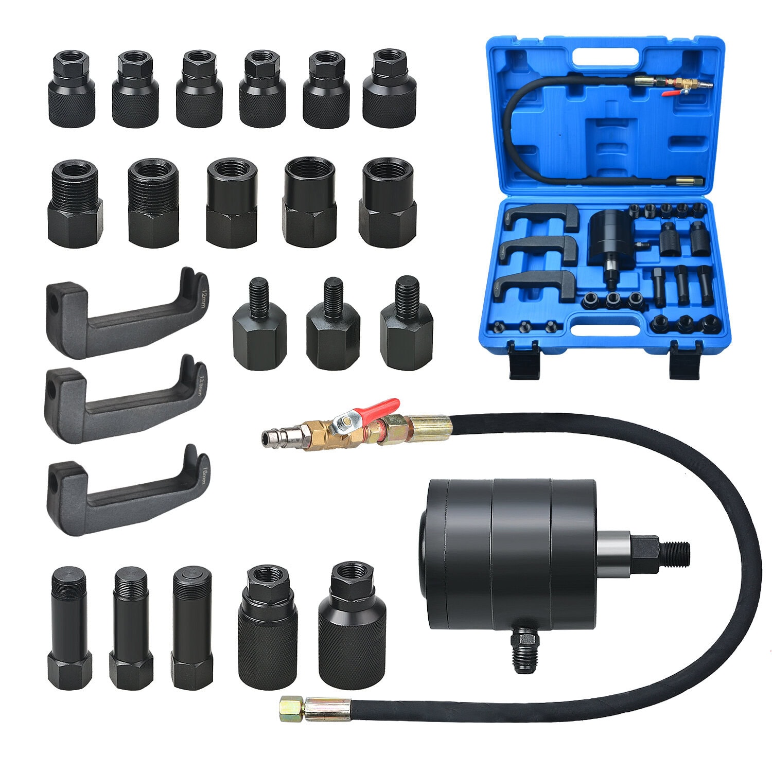 24 Piezas Extractor de inyectores de Combustible Diesel Herramientas de extensión para extraer el inyector - Imagen 2